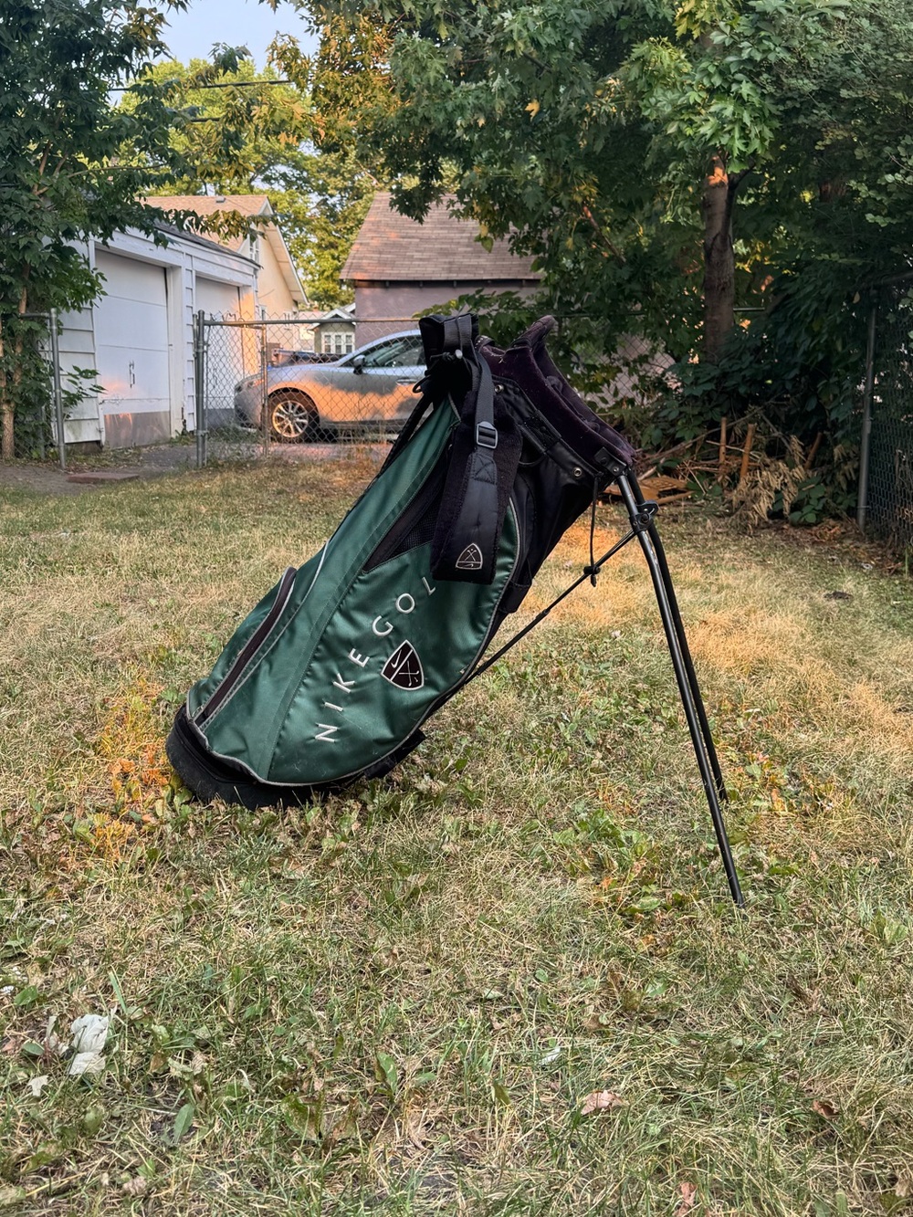 Vintage Nike Golf Bag Green & Black